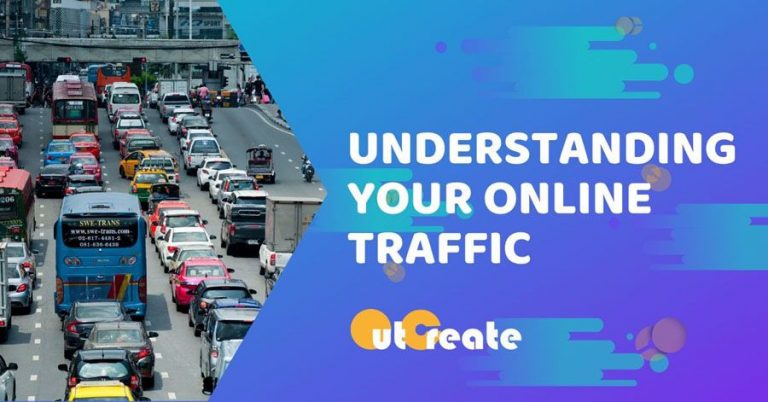 hiigh traffic on highway with the text understanding your online traffic